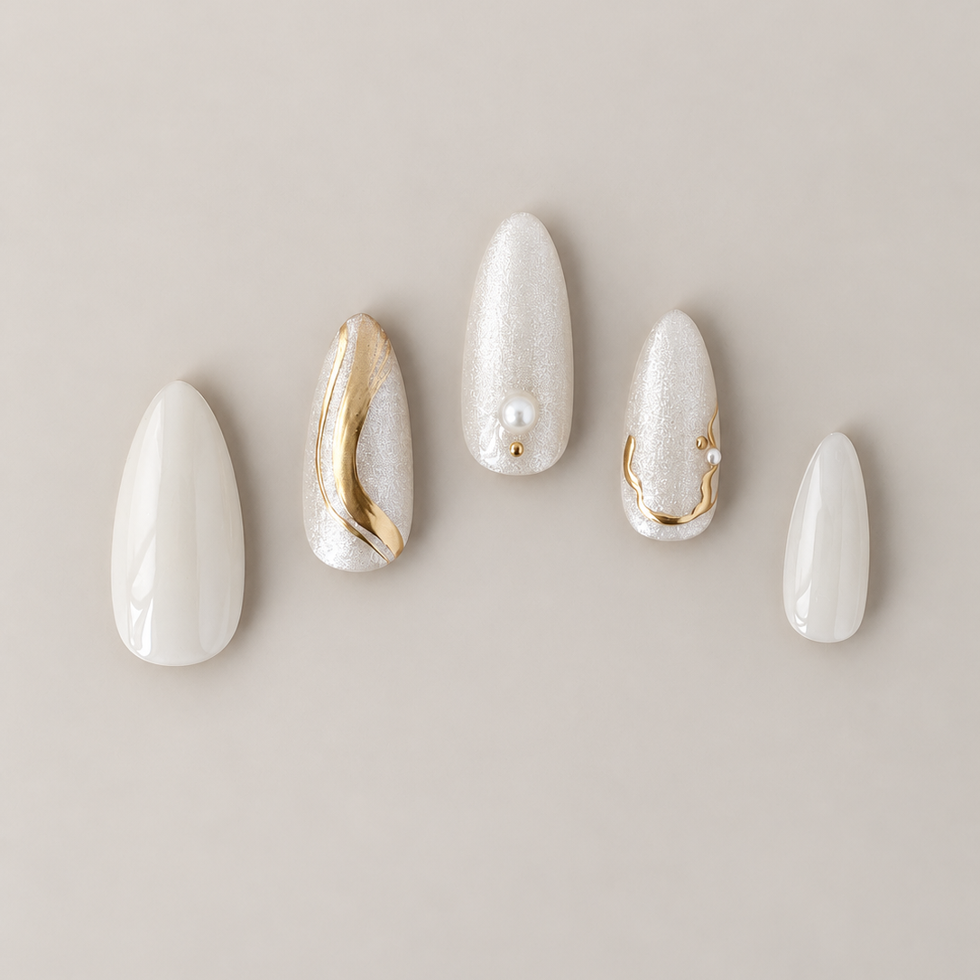 Goldlit Pearl - shown in almond Medium