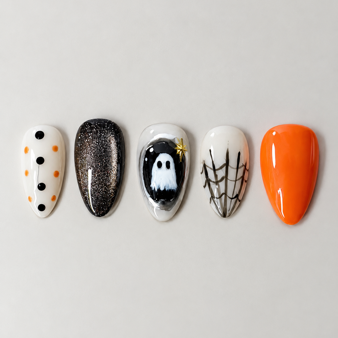 Web & Wisp | Halloween Hand-Painted Press-On Nails