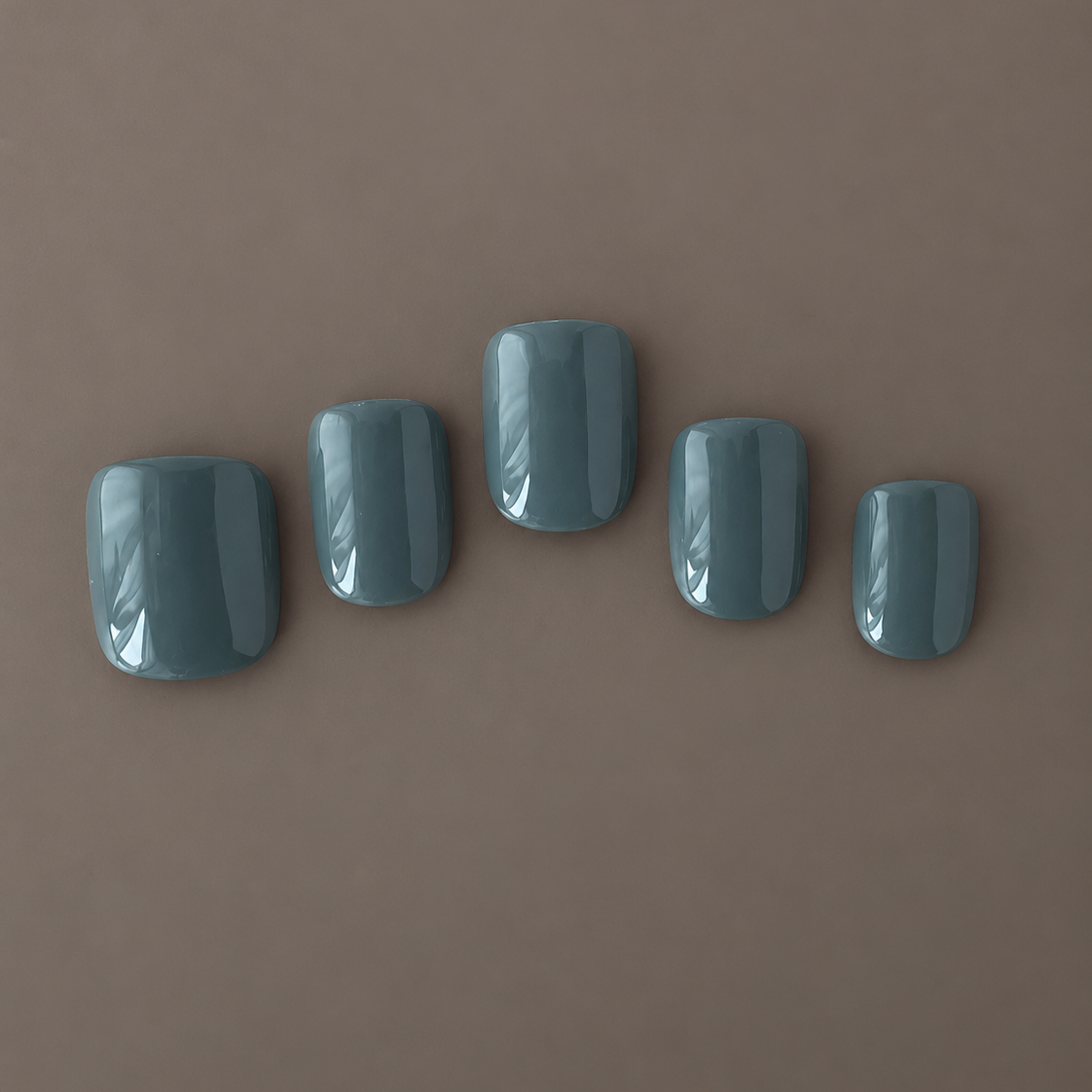 Extra-short muted sage-gray press-on nails in Extra Sage by U.P.O.N