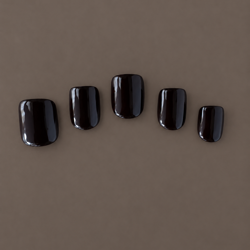 Extra-short warm café-brown press-on nails in Extra Café by U.P.O.N